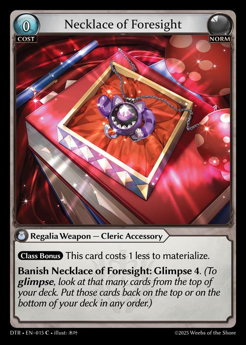 DTR-015 Necklace of Foresight (Common)