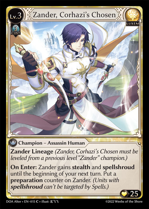 DOA Alter-015 Zander, Corhazi's Chosen (Common)