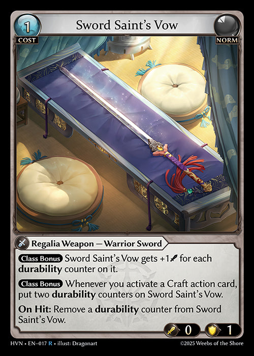 HVN-017Sword Saint's Vow (Rare)
