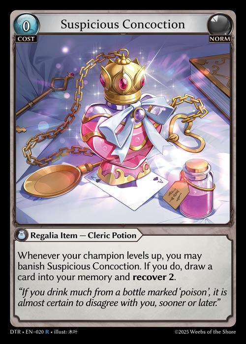 DTR-020 Foil-Suspicious Concoction (Rare)