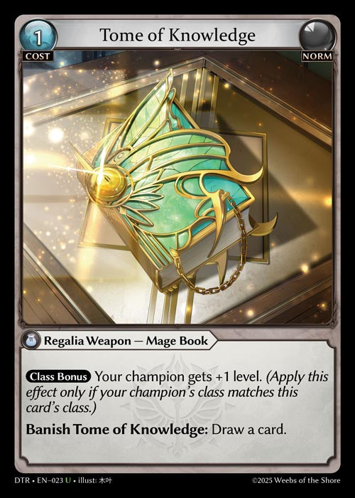 DTR-023 Tome of Knowledge (Uncommon)