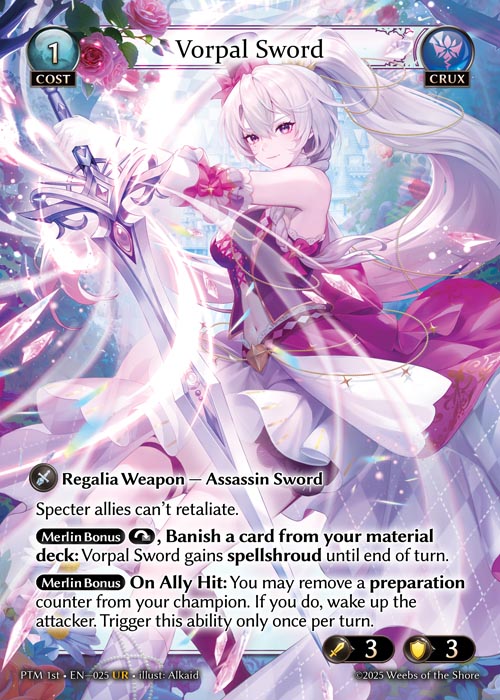 PTM 1st-025 Vorpal Sword (Ultra Rare)