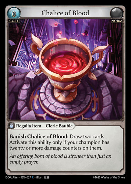 DOA Alter-027 Chalice of Blood (Rare)