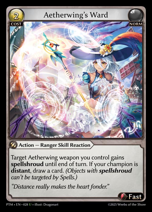 PTM-028 Curio Foil-Aetherwing's Ward (Uncommon)