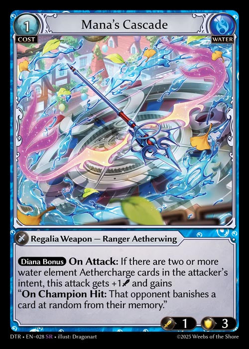 DTR-028 Mana's Cascade (Super Rare)