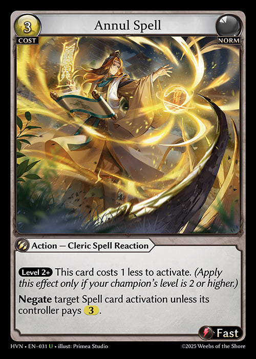 HVN-031Annul Spell (Uncommon)