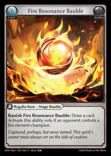 DOA Alter-036 Fire Resonance Bauble (Uncommon)
