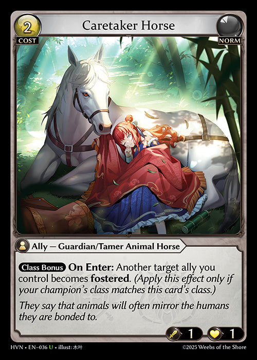 HVN-036Caretaker Horse (Uncommon)