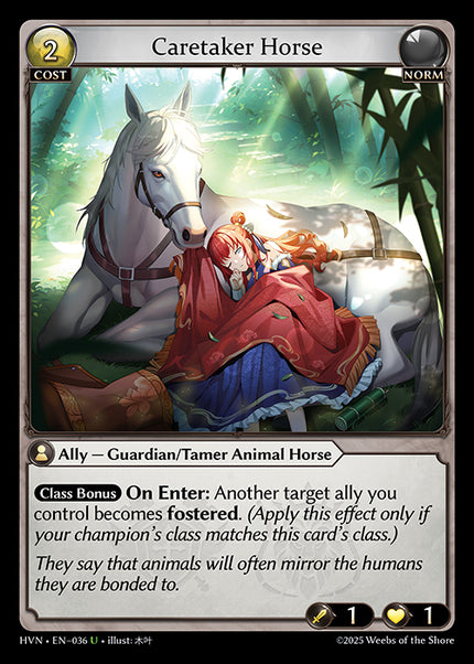 HVN-036Caretaker Horse (Uncommon)