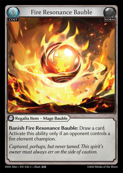 DOA Alter-036 Fire Resonance Bauble (Uncommon)