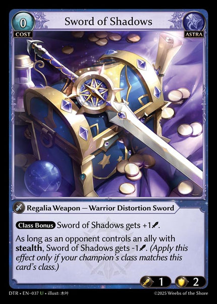 DTR-037 Sword of Shadows (Uncommon)