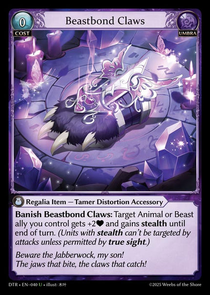 DTR-040 Beastbond Claws (Uncommon)