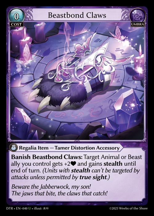DTR-040 Beastbond Claws (Uncommon)