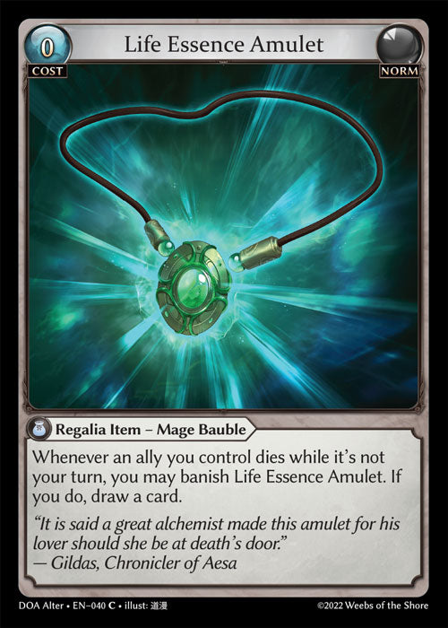 DOA Alter-040 Life Essence Amulet (Common)