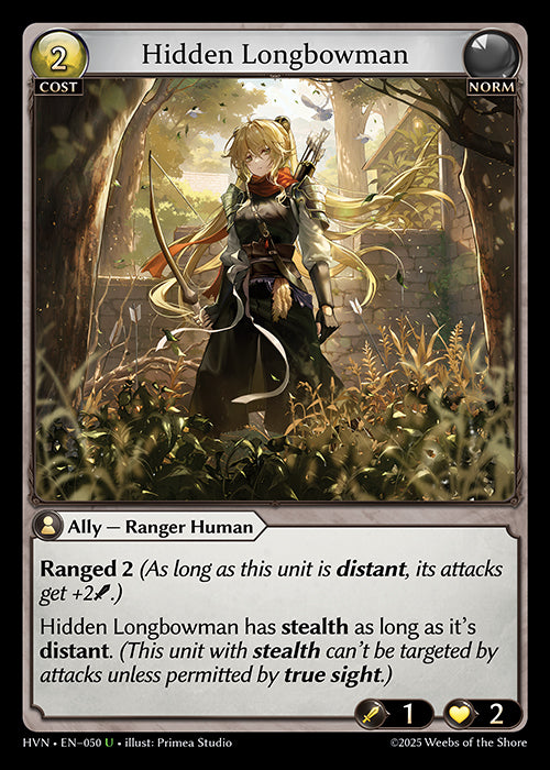 HVN-050Hidden Longbowman (Uncommon)