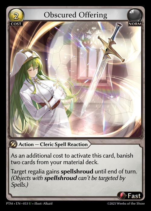 PTM-053 Curio Foil-Obscured Offering (Uncommon)