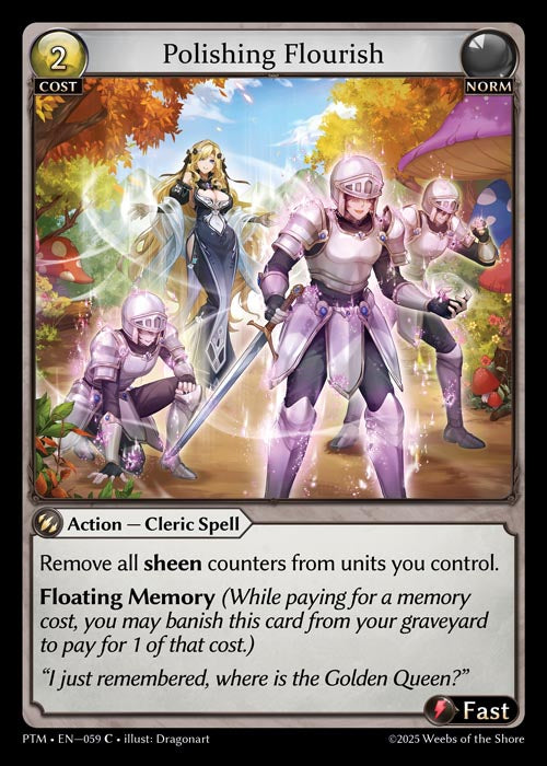 PTM-059 Curio Foil-Polishing Flourish (Common)