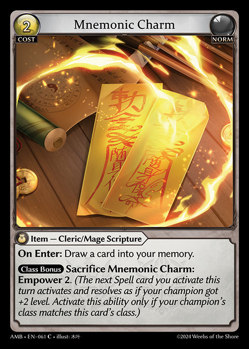 AMB-061 Foil-Mnemonic Charm (C)