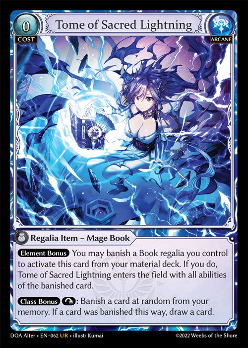 DOA Alter-062 Tome of Sacred Lightning (Ultra Rare)