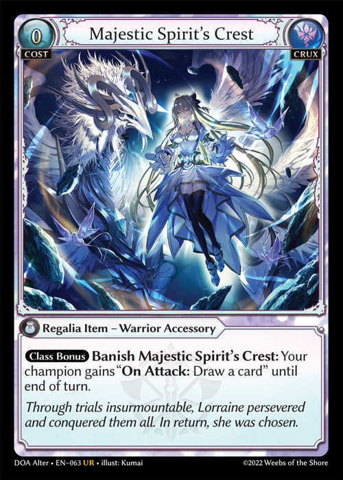 DOA Alter-063 Majestic Spirit's Crest (Ultra Rare)