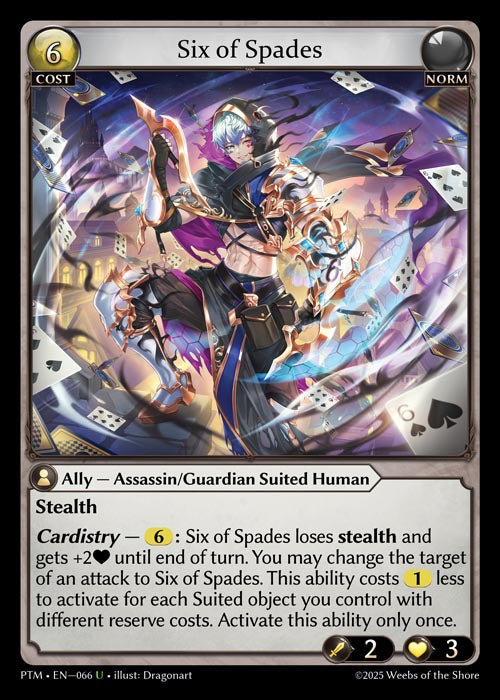 PTM-066 Six of Spades (Uncommon)