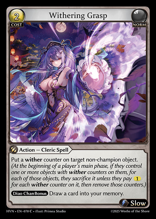 HVN-070Withering Grasp (Common)