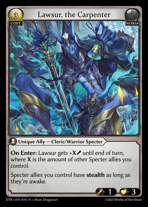 DTR-070 Lawsur, the Carpenter (Super Rare)