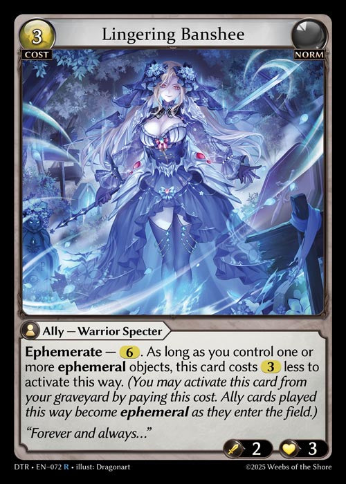 DTR-072 Foil-Lingering Banshee (Rare)