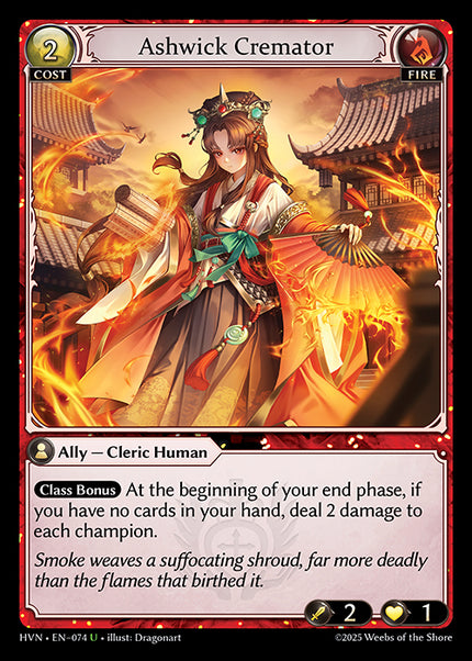 HVN-074Ashwick Cremator (Uncommon)