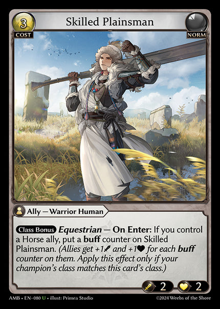 AMB-080 Foil-Skilled Plainsman (U)