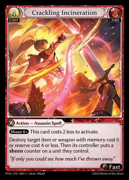 PTM-080 Crackling Incineration (Uncommon)