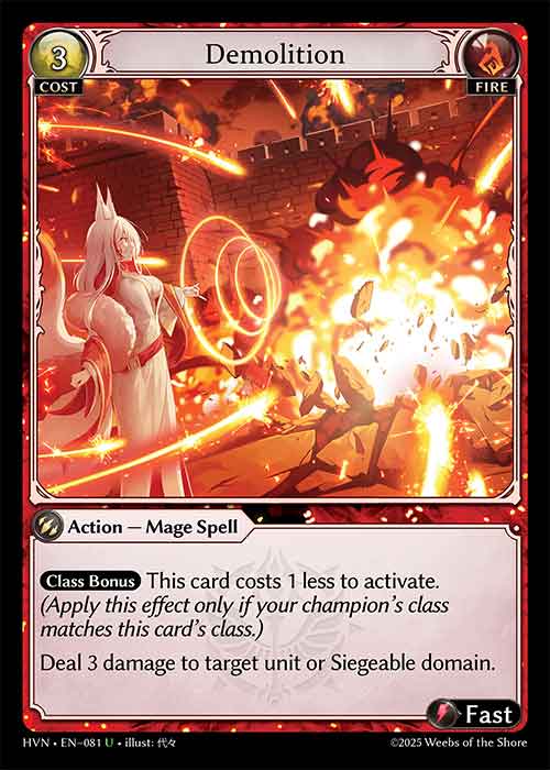 HVN-081Demolition (Uncommon)