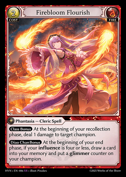 HVN-086Firebloom Flourish (Super Rare)