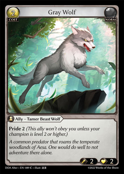 DOA Alter-089 Gray Wolf (Common)