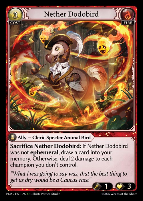 PTM-092 Nether Dodobird (Uncommon)