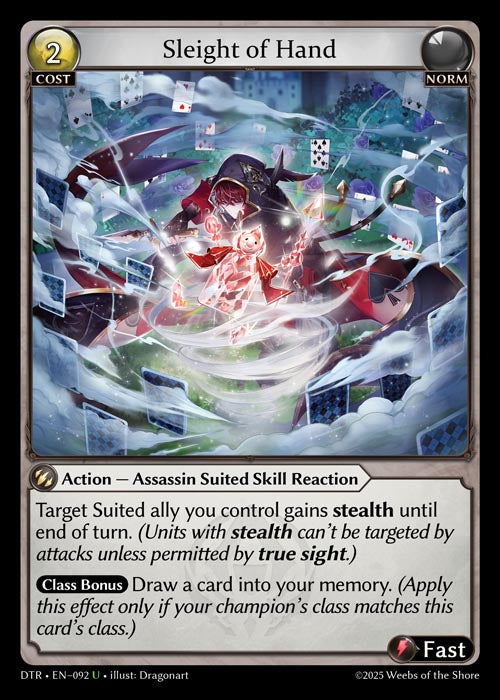 DTR-092 Sleight of Hand (Uncommon)
