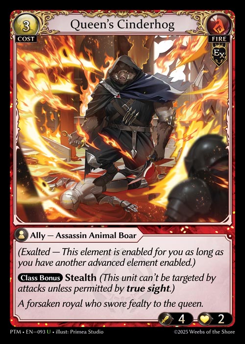 PTM-093 Queen's Cinderhog (Uncommon)