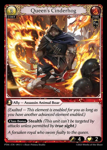 PTM-093 Queen's Cinderhog (Uncommon)
