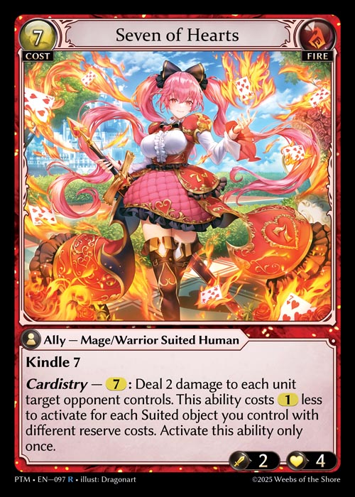 PTM-097 Seven of Hearts (Rare)
