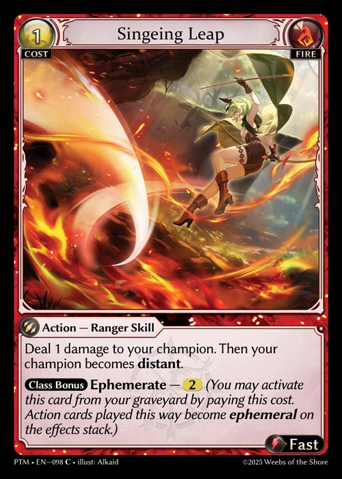 PTM-098 Foil-Singeing Leap (Common)