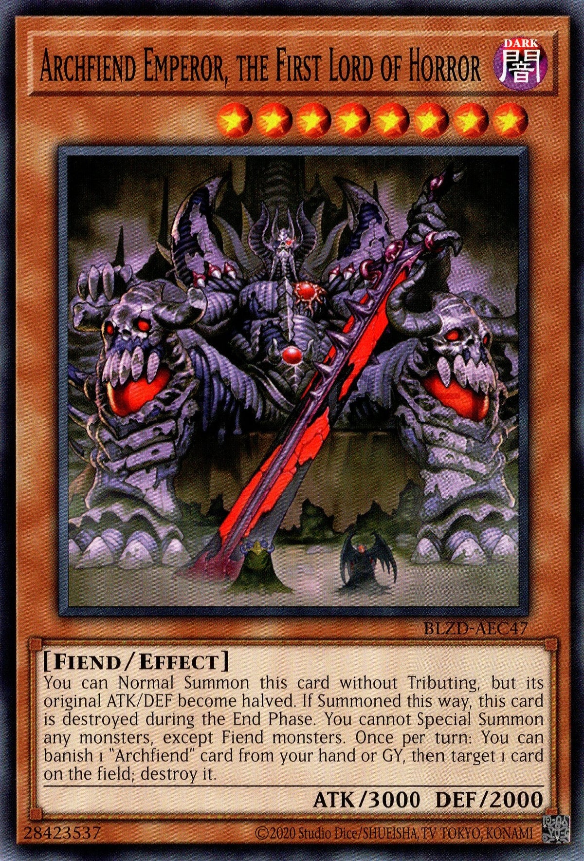 BLZD-AEC47 Archfiend Emperor, the First Lord of Horror (N)