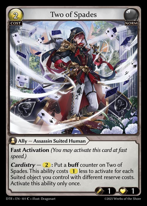 DTR-101 Two of Spades (Common)