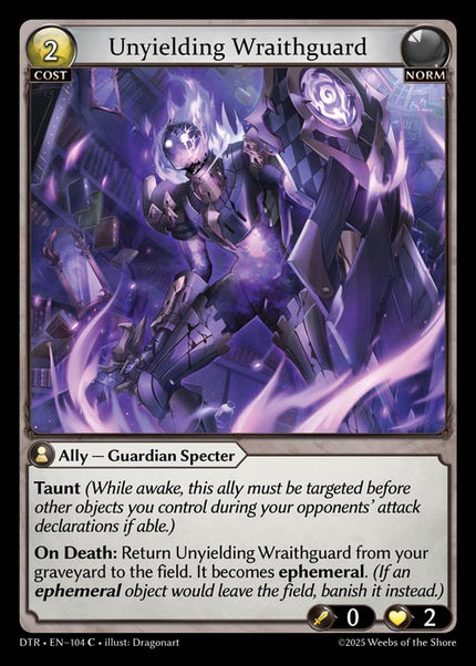 DTR-104 Unyielding Wraithguard (Common)