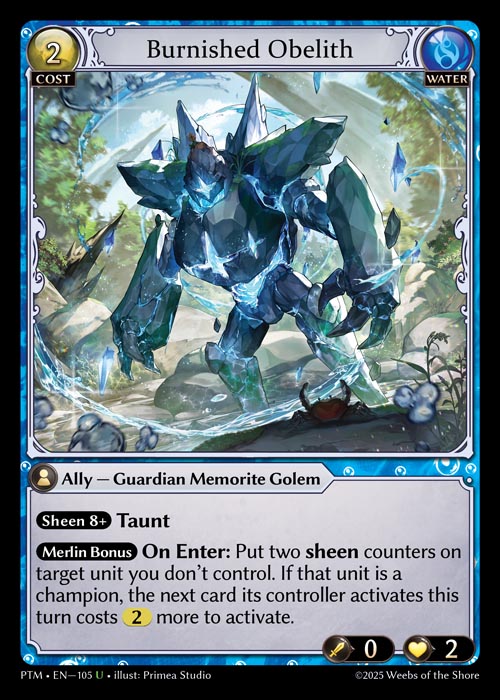 PTM-105 Burnished Obelith (Uncommon)