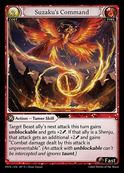 HVN-107Suzaku's Command (Rare)