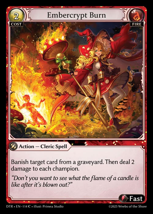 DTR-114 Foil-Embercrypt Burn (Common)