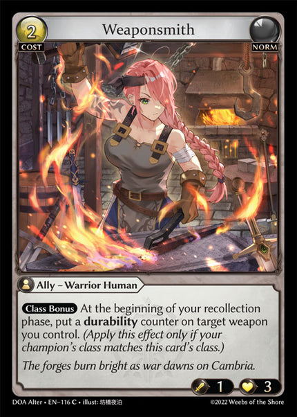 DOA Alter-116 Weaponsmith (Common)