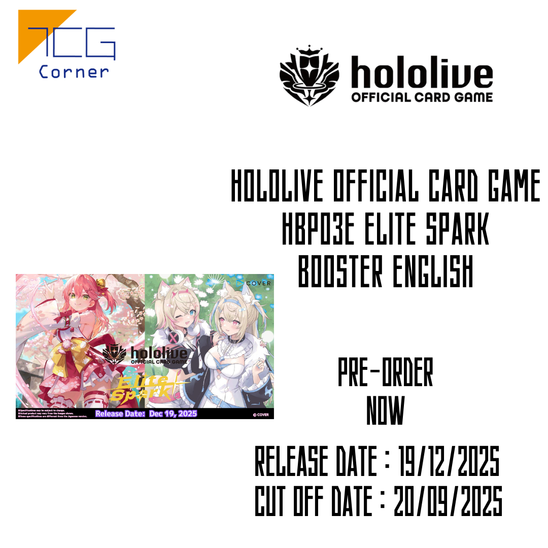 Hololive Official Card Game hBP03e Elite Spark Booster English Edition Pre-Order