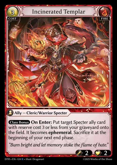 DTR-124 Incinerated Templar (Rare)
