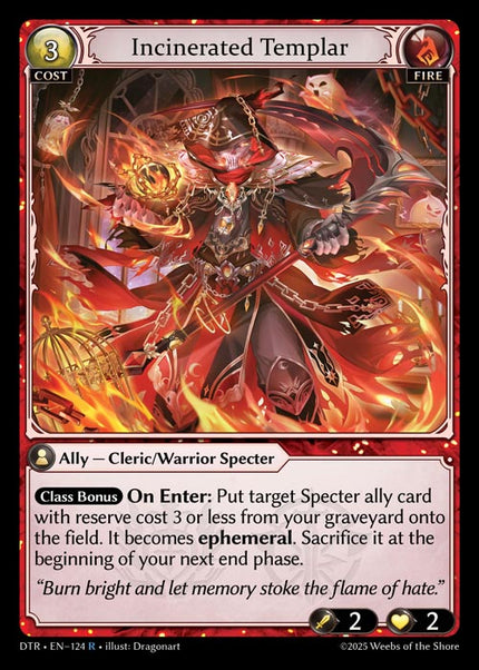 DTR-124 Incinerated Templar (Rare)